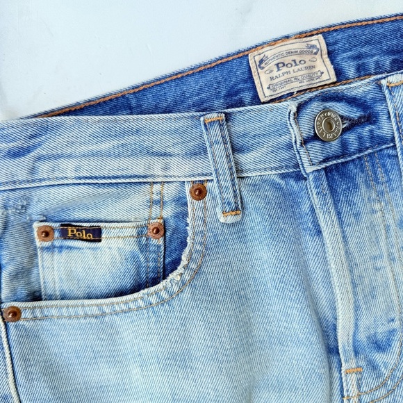 Polo RALPH LAUREN Size 26 Stone Wash Denim Phinley Pencil SKIRT - Picture 6 of 9